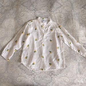 Positano Italian cotton lemon shirt toddler